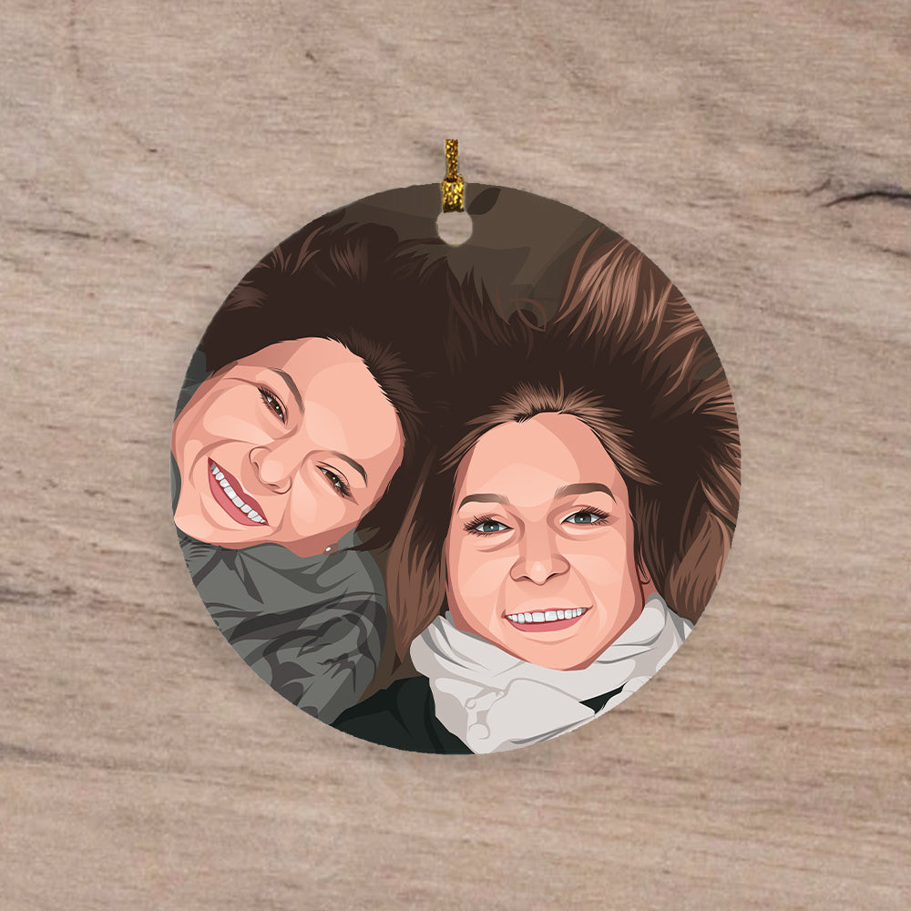 Circle Ornament - Portraitelle