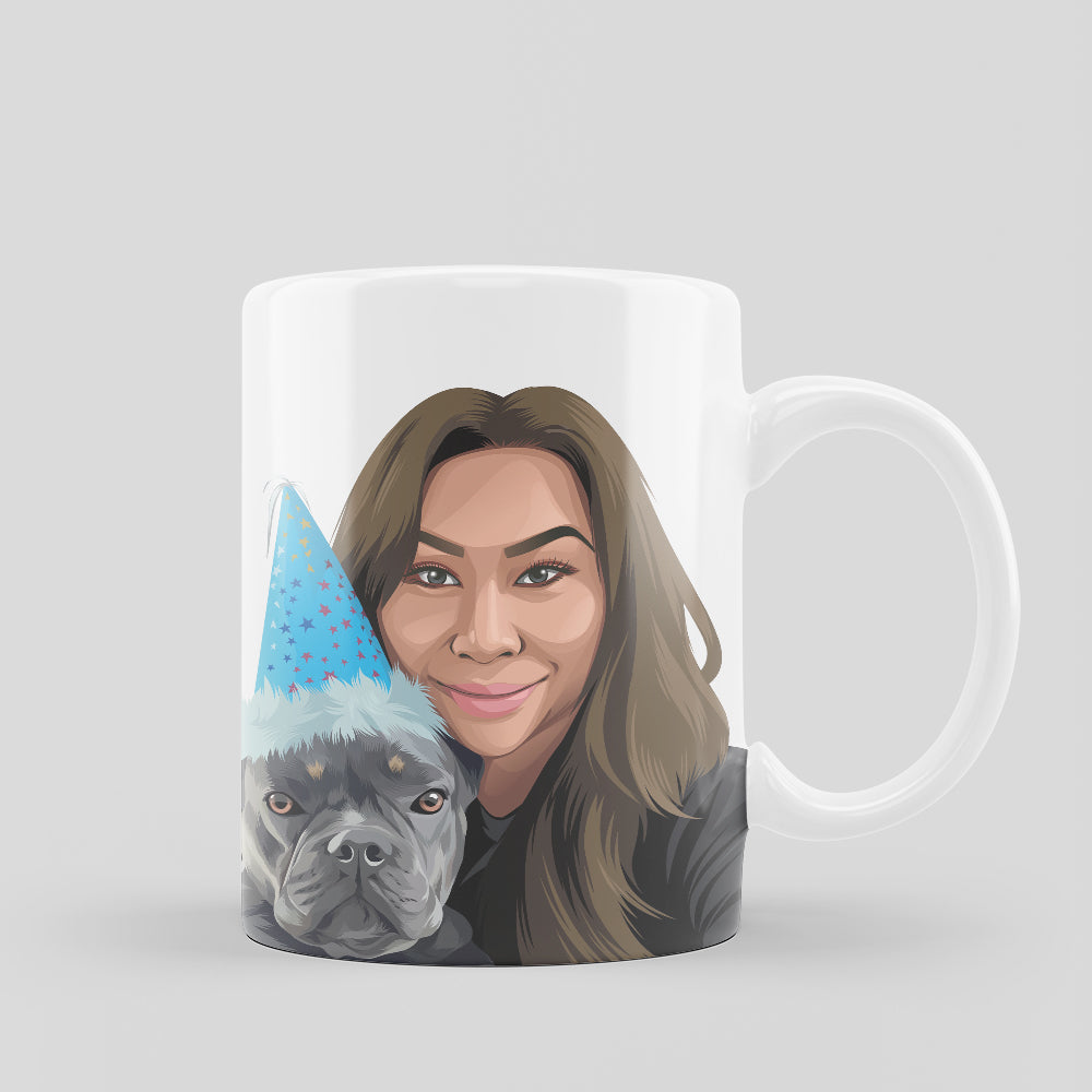 Sturdy 11 oz. White Mug - Portraitelle