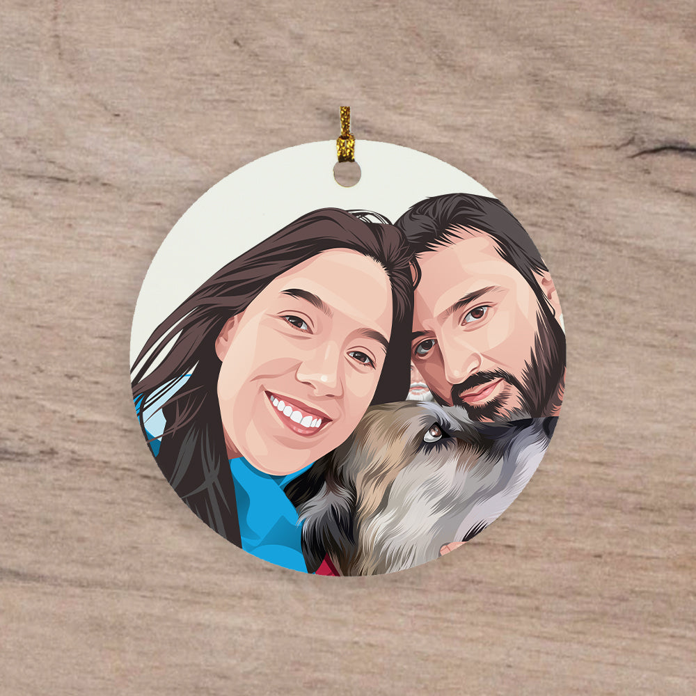 Circle Ornament - Portraitelle